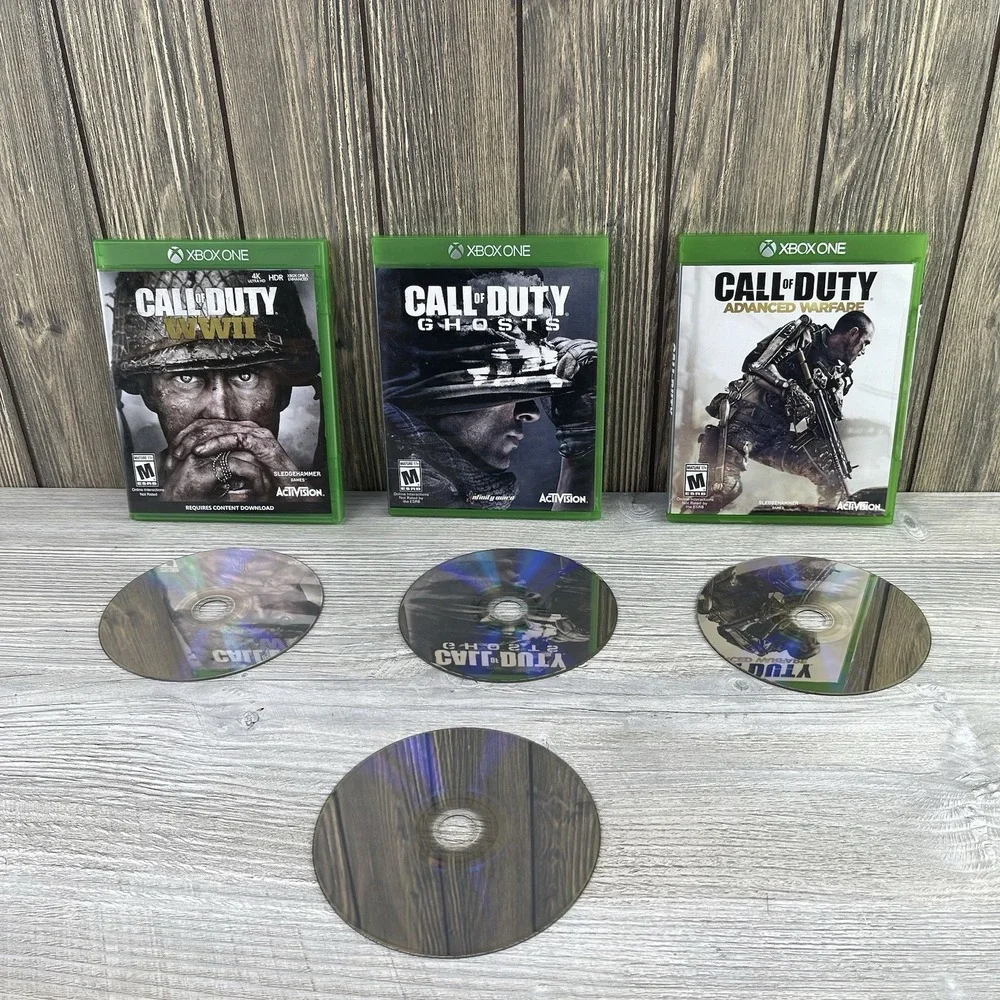 Xbox One Call Of Duty Games Lot Of 4 Modern Warfare-advanced Warfare- Ghosts